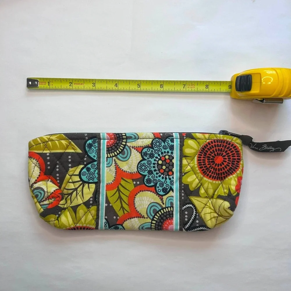Vera Bradley Pencil Case Women OS Multicolor Sun Valley Floral Quilted Pouch